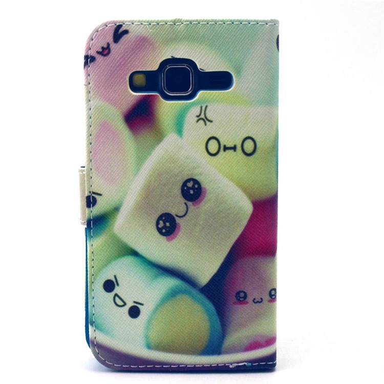 Cute Dessert Leather Stand Wallet Cover for Galaxy Core Prime SM-G360-2