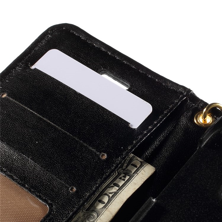 Crocodile Texture Wallet Leather Case for Galaxy S6 Edge G925 - Black-7