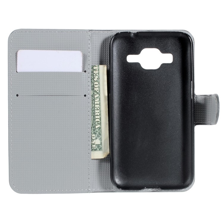 Horizontal Flip Leather Wallet Shell for Samsung Galaxy Core Prime SM-G360 - Love Owls-3