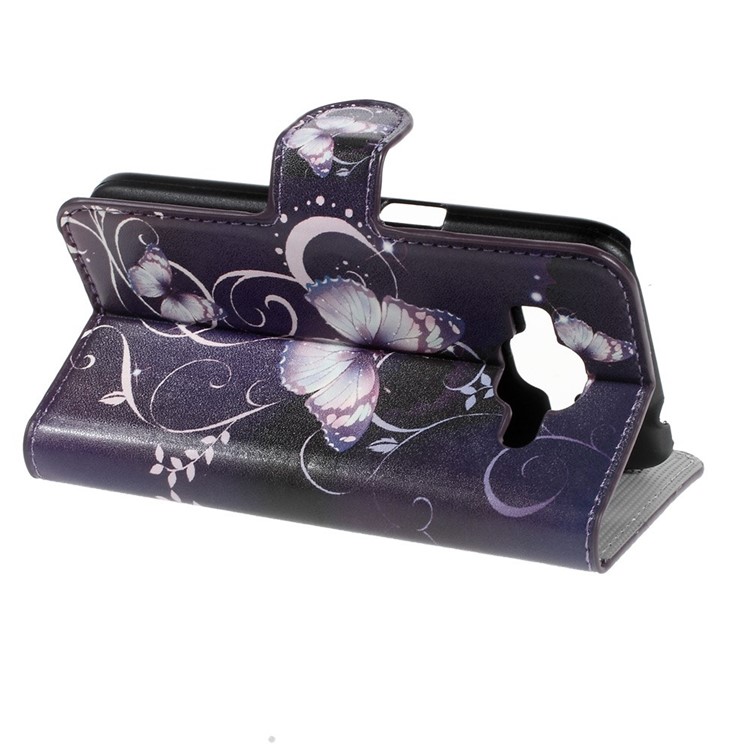 Horizontal Flip Leather Wallet Case for Samsung Galaxy Core Prime SM-G360 - Butterflies-4