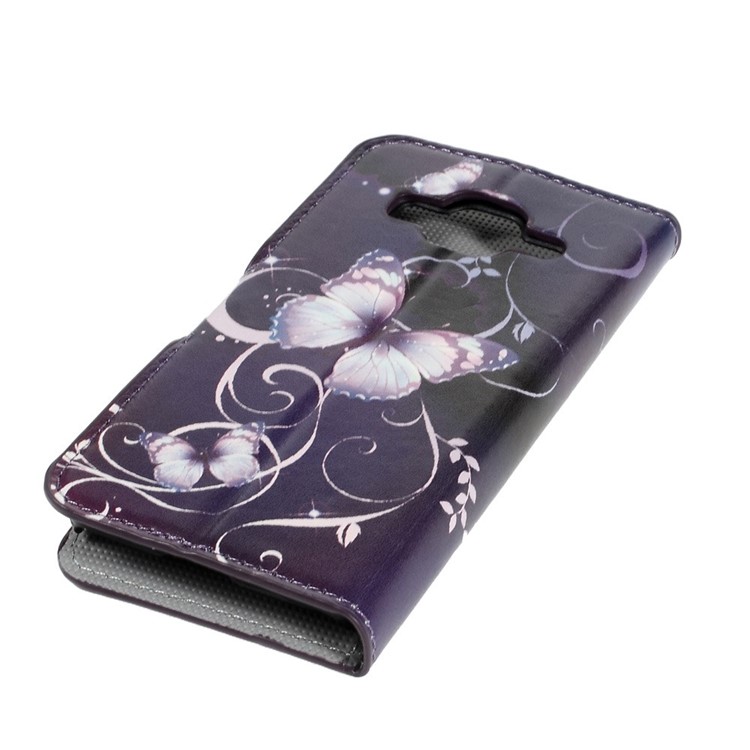 Horizontal Flip Leather Wallet Case for Samsung Galaxy Core Prime SM-G360 - Butterflies-5