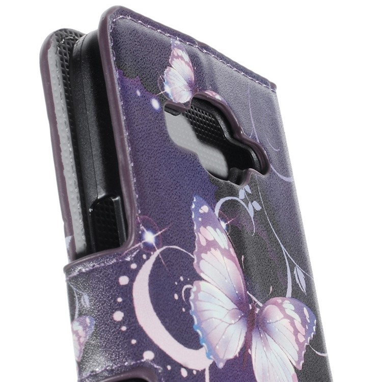 Horizontal Flip Leather Wallet Case for Samsung Galaxy Core Prime SM-G360 - Butterflies-7