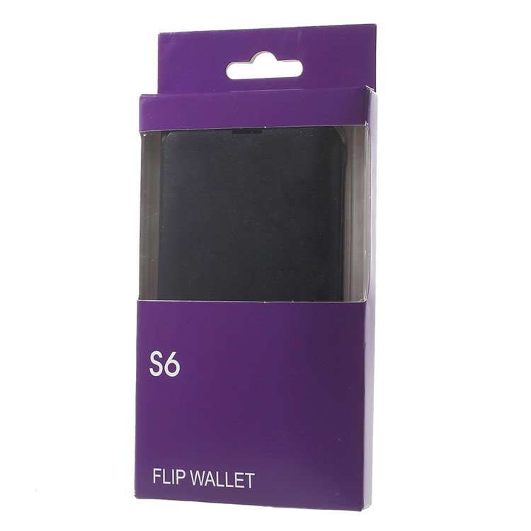 Leather Card Holder Case for Samsung Galaxy S6 Edge G925 - Black-10