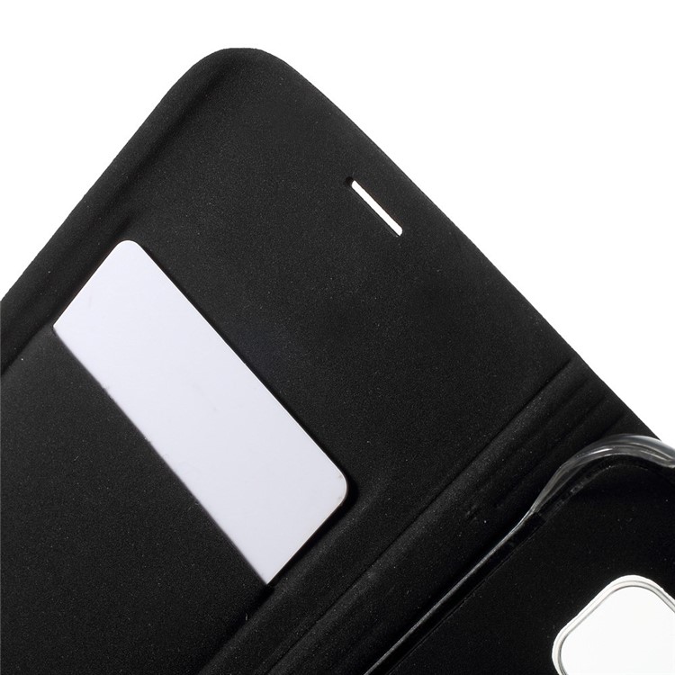 Leather Card Holder Case for Samsung Galaxy S6 Edge G925 - Black-5