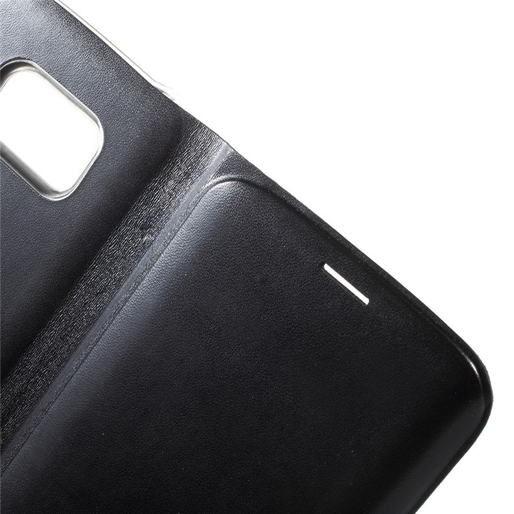 Leather Card Holder Case for Samsung Galaxy S6 Edge G925 - Black-6