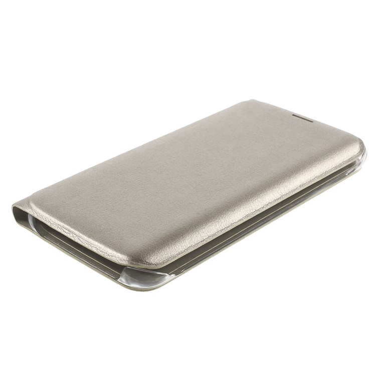 Leather Card Holder Cover for Samsung Galaxy S6 Edge G925 - Champagne-3