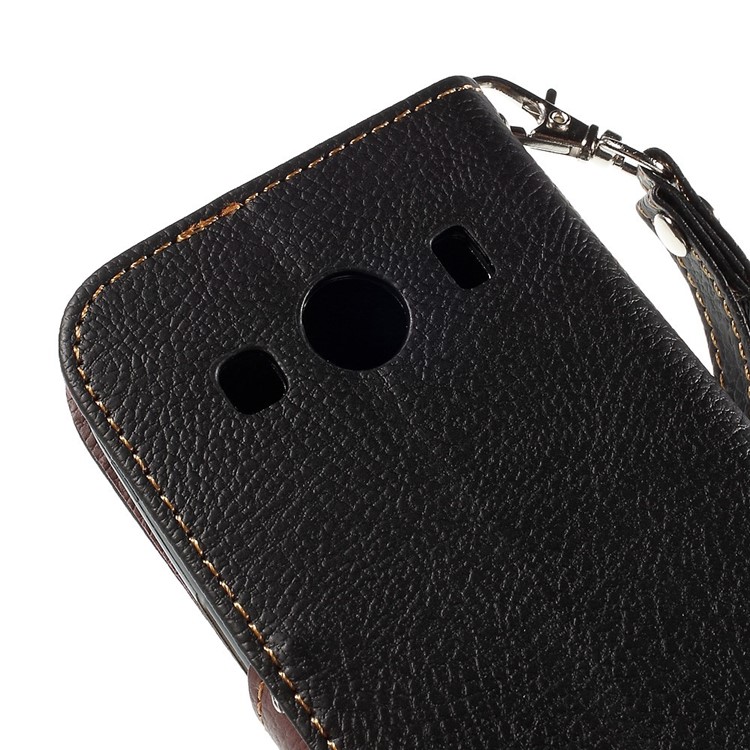 Leaf Magnetic Leather Wallet Case for Samsung Galaxy Ace 4 SM-G357FZ / Ace Style LTE G357 - Black-9