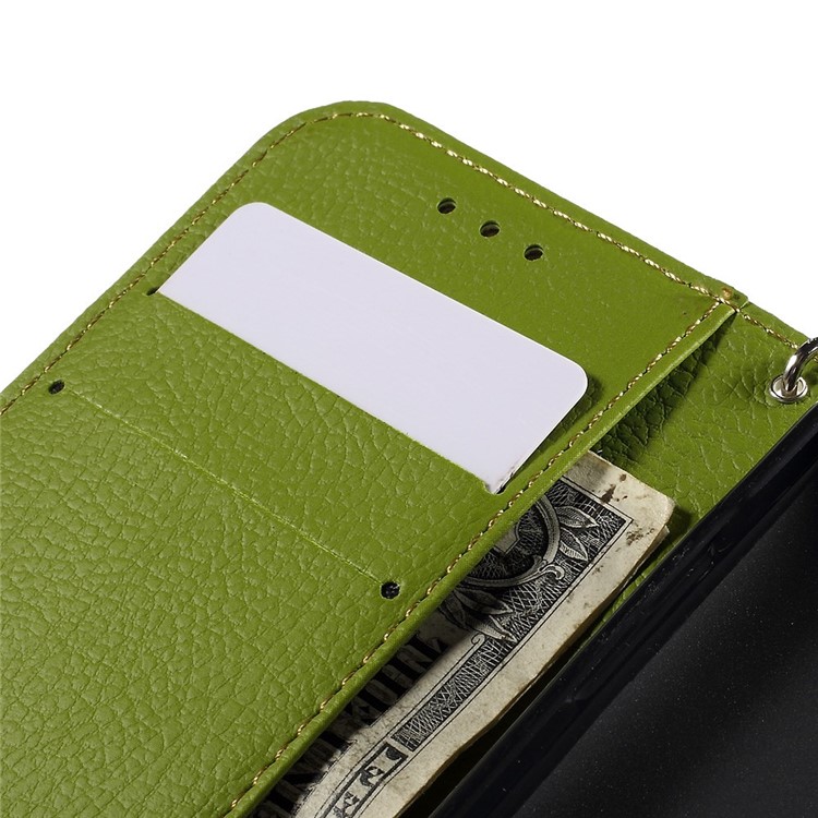 Leaf Pattern Magnetic Leather Wallet Shell for Samsung Galaxy Ace 4 SM-G357FZ / Ace Style LTE G357 - Coffee-7