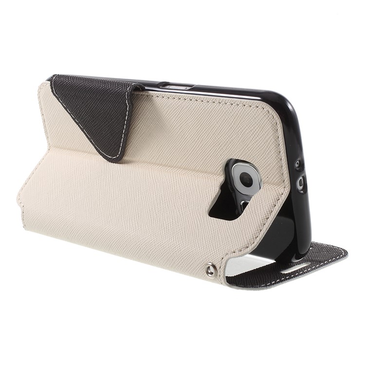 ROAR KOREA Diary Window View Leather Stand Case for Samsung Galaxy S6 G920 - White-4