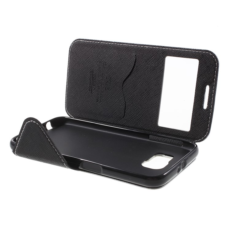 ROAR KOREA Diary Window View Leather Stand Case for Samsung Galaxy S6 G920 - White-6