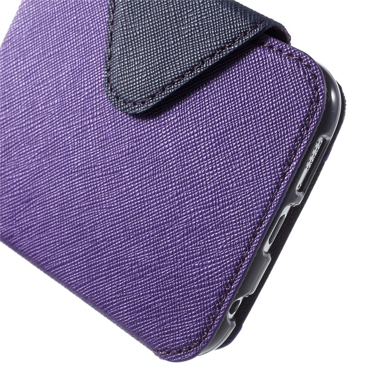 ROAR KOREA Diary Window View Leather Stand Case for Samsung Galaxy S6 G920 - Purple-8