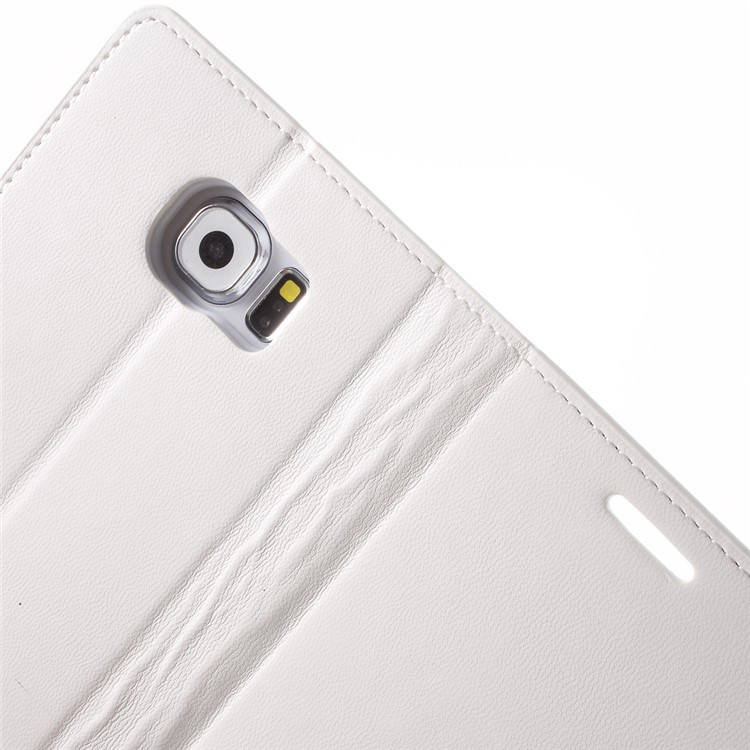 MERCURY Goospery Sonata Diary Wallet Leather Case for Samsung Galaxy S6 G920 - White-6