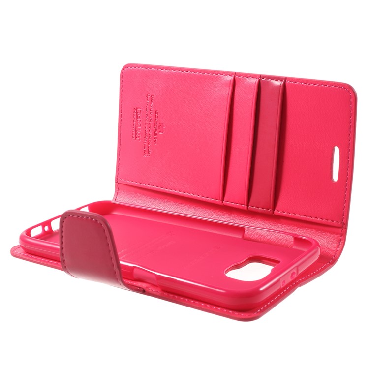 MERCURY Goospery Sonata Diary Wallet Leather Cover for Samsung Galaxy S6 G920 - Rose-10