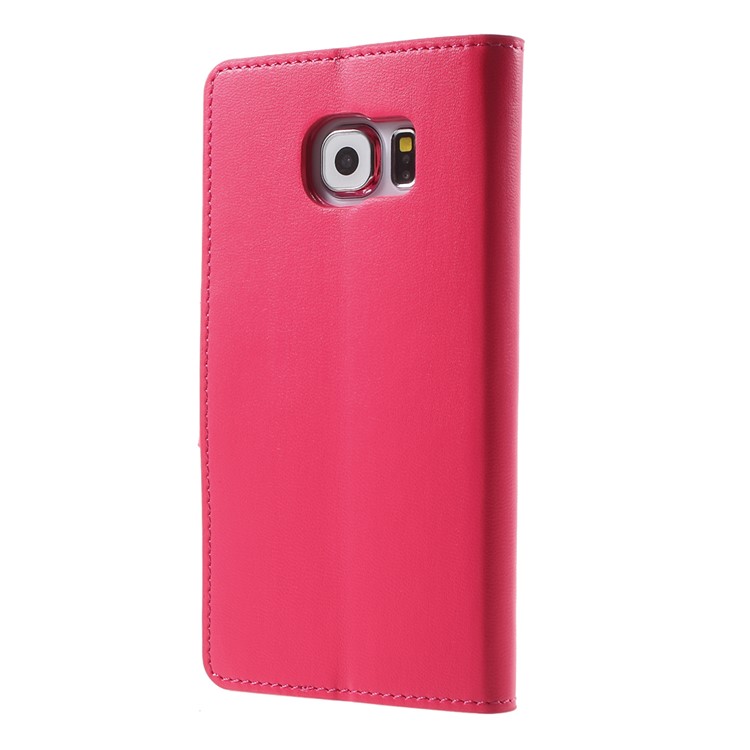 MERCURY Goospery Sonata Diary Wallet Leather Cover for Samsung Galaxy S6 G920 - Rose-2