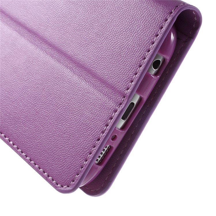 MERCURY Goospery Sonata Diary Wallet Leather Cover Shell for Samsung Galaxy S6 G920 - Purple-8