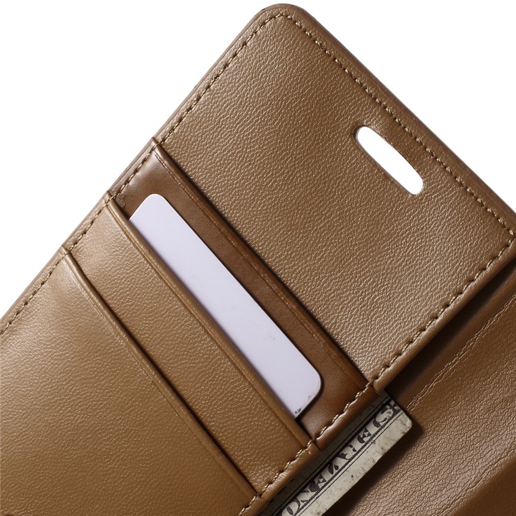 MERCURY Goospery Sonata Diary Wallet Leather Cover for Samsung Galaxy S6 G920 - Brown-6