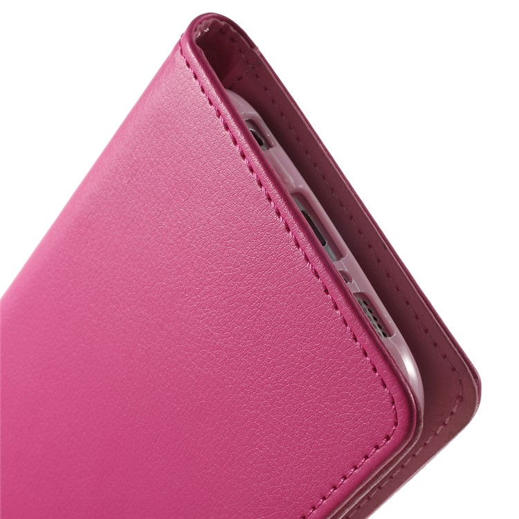 Mercury GOOSPERY Diary Card Slots Leather Case for Samsung Galaxy S6 G920 - Rose-1