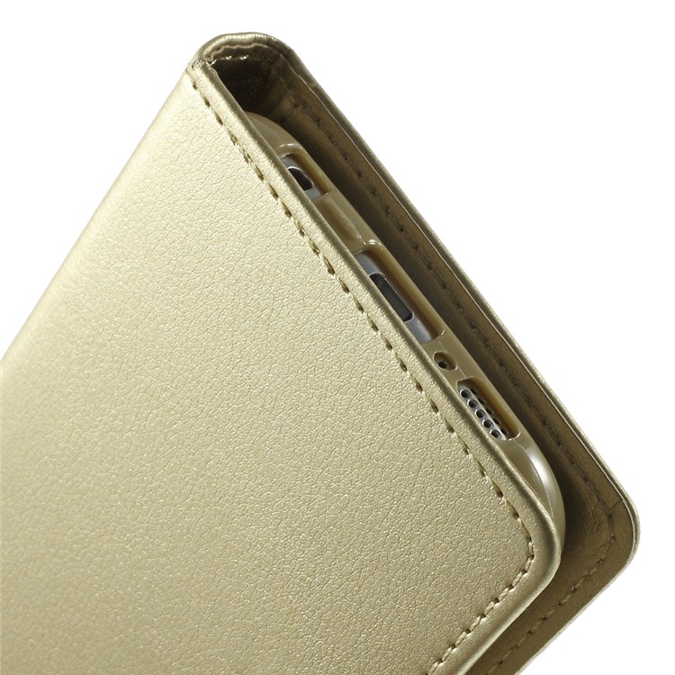 Mercury GOOSPERY Diary Card Slots Leather Cover for Samsung Galaxy S6 G920 - Champagne-8