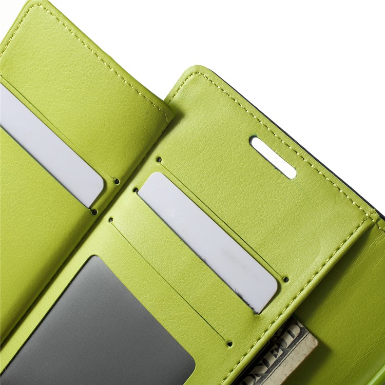 Mercury GOOSPERY Diary Card Slots Leather Case for Samsung Galaxy S6 G920 - Blue-5