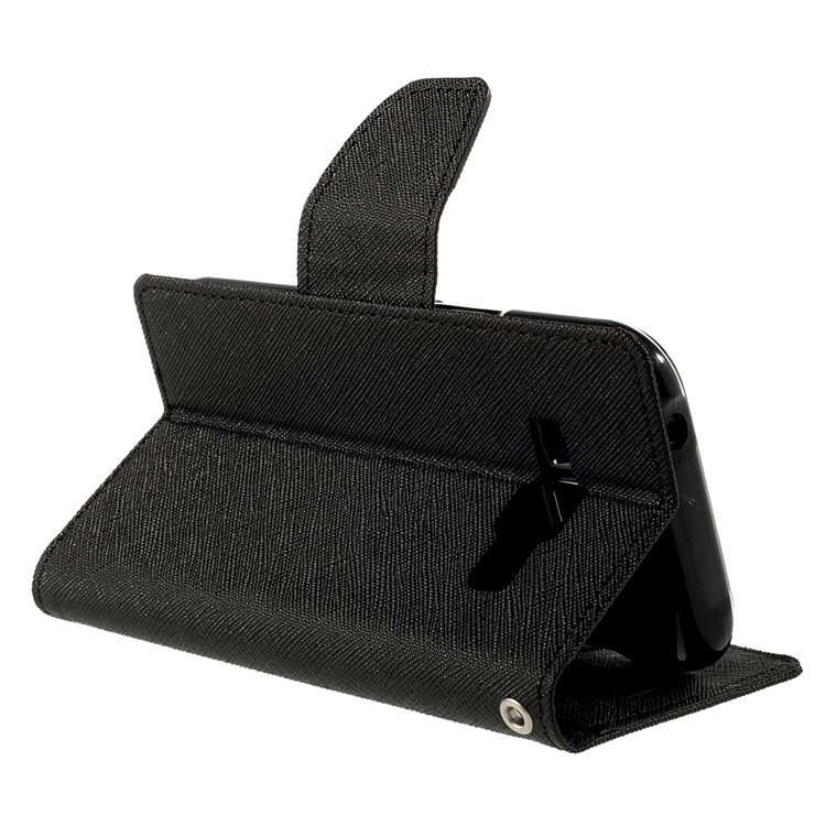 MERCURY Goospery Wallet Leather Case for Samsung Galaxy J1 / J1 4G with Stand - Black-11