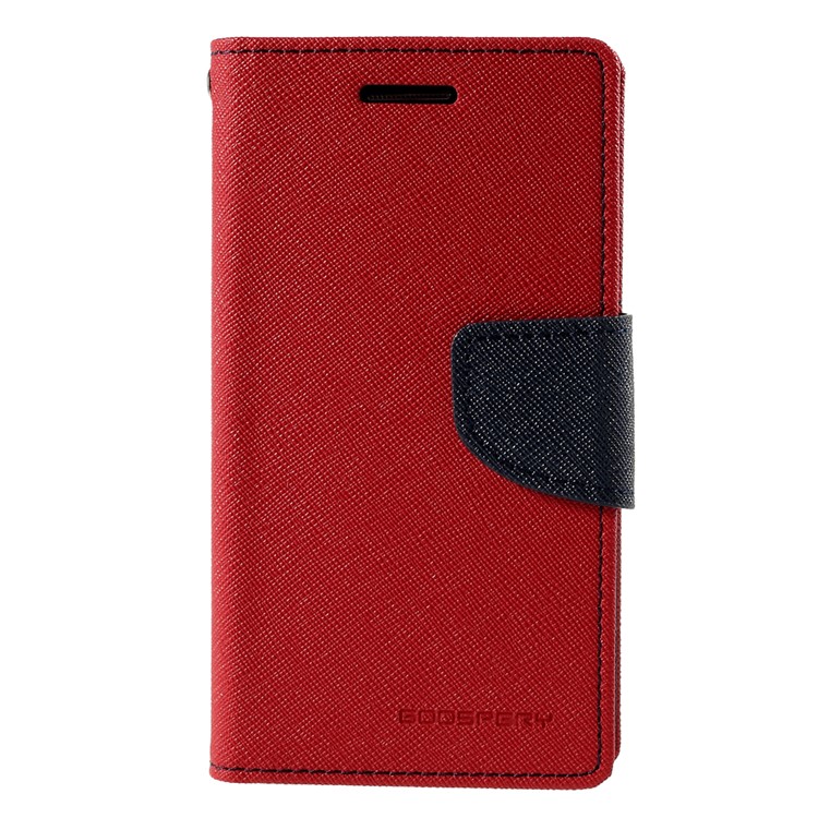 MERCURY Goospery Magnetic Leather Stand Case for Samsung Galaxy J1 / J1 4G - Red-7