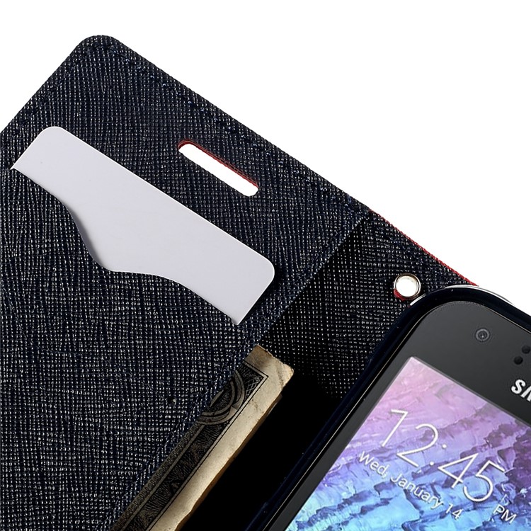 MERCURY Goospery Magnetic Leather Stand Case for Samsung Galaxy J1 / J1 4G - Red-1