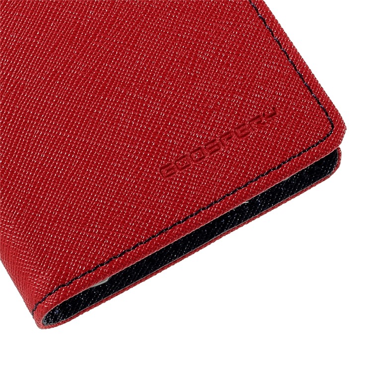 MERCURY Goospery Magnetic Leather Stand Case for Samsung Galaxy J1 / J1 4G - Red-2