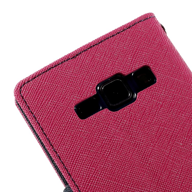 MERCURY Goospery Magnetic Leather Stand Cover for Samsung Galaxy J1 / J1 4G - Rose-9