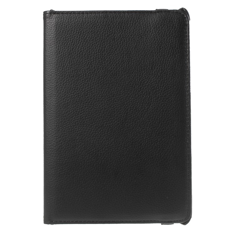 Lychee Grain Leather Case for Samsung Galaxy Tab A 8.0 T350 with 360 Degree Rotary Stand - Black-2