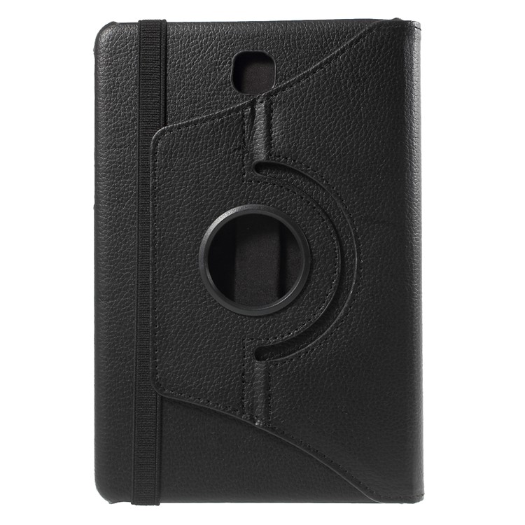 Lychee Grain Leather Case for Samsung Galaxy Tab A 8.0 T350 with 360 Degree Rotary Stand - Black-3