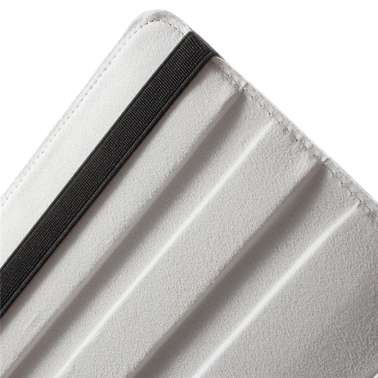 Lychee Grain Leather Case for Samsung Galaxy Tab A 8.0 T350 with 360 Degree Rotary Stand - White-7