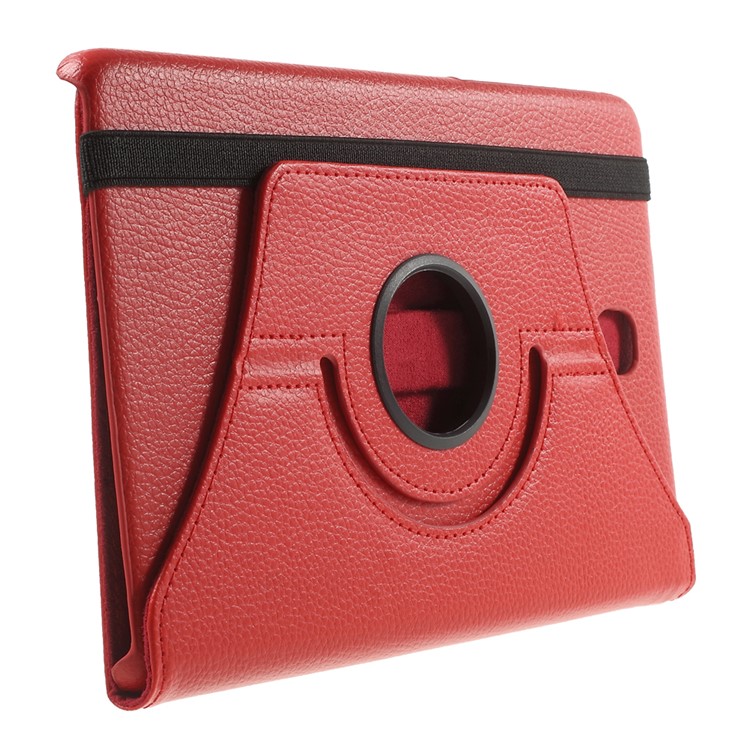 Lychee Grain Leather Case for Samsung Galaxy Tab A 8.0 T350 with 360 Degree Rotary Stand - Red-4