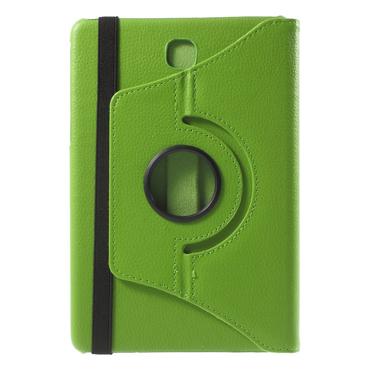 Lychee Grain Leather Cover for Samsung Galaxy Tab A 8.0 T350 with 360 Degree Rotary Stand - Green-3
