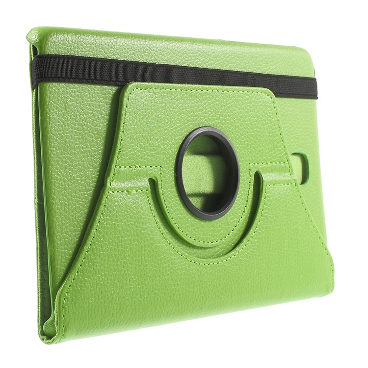 Lychee Grain Leather Cover for Samsung Galaxy Tab A 8.0 T350 with 360 Degree Rotary Stand - Green-4