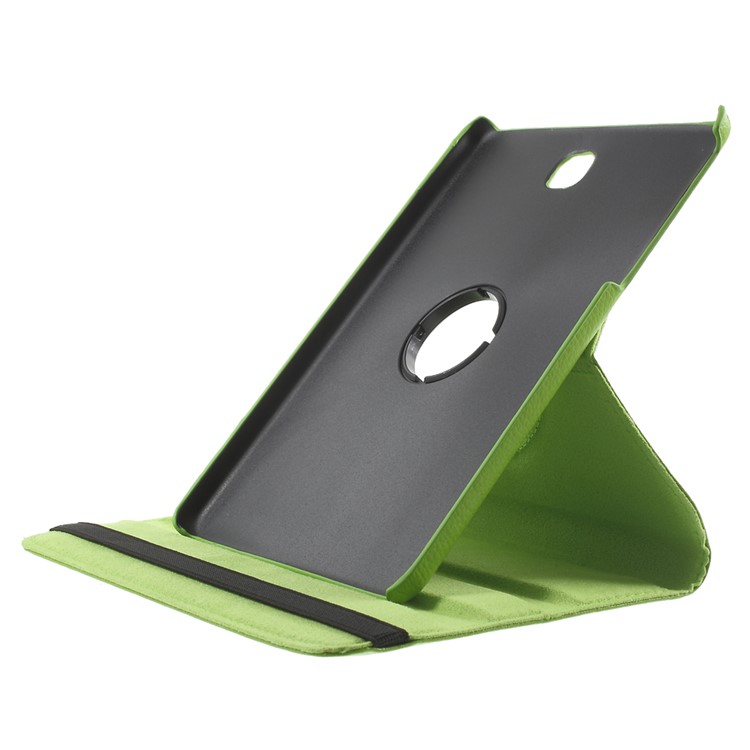 Lychee Grain Leather Cover for Samsung Galaxy Tab A 8.0 T350 with 360 Degree Rotary Stand - Green-6
