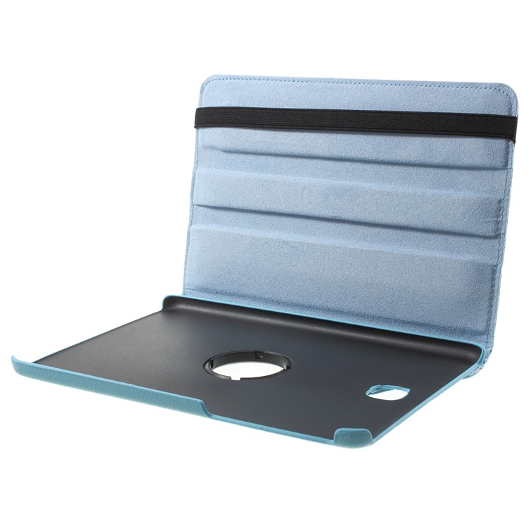 Lychee Grain Leather Rotary Stand Cover for Samsung Galaxy Tab A 8.0 T350 - Baby Blue-9