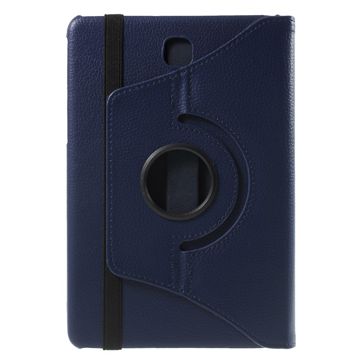 Lychee Grain Leather Rotary Stand Shell for Samsung Galaxy Tab A 8.0 T350 - Deep Blue-3