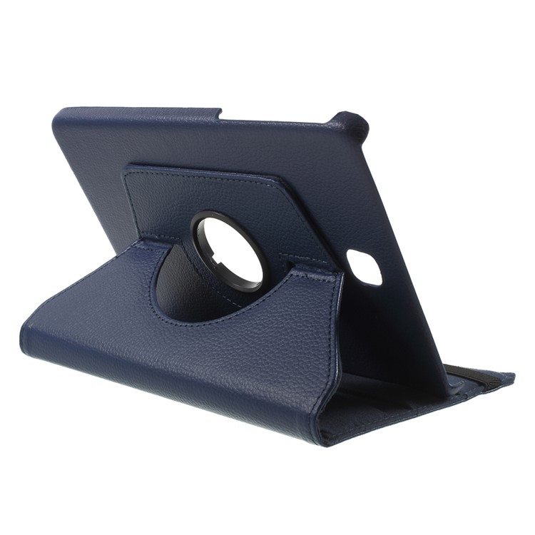 Lychee Grain Leather Rotary Stand Shell for Samsung Galaxy Tab A 8.0 T350 - Deep Blue-5