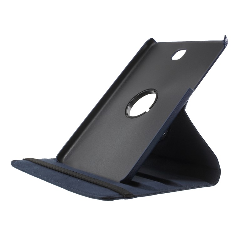 Lychee Grain Leather Rotary Stand Shell for Samsung Galaxy Tab A 8.0 T350 - Deep Blue-6