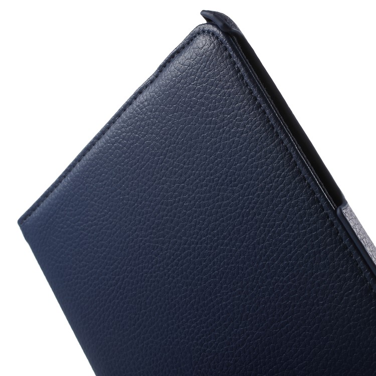 Lychee Grain Leather Rotary Stand Shell for Samsung Galaxy Tab A 8.0 T350 - Deep Blue-8