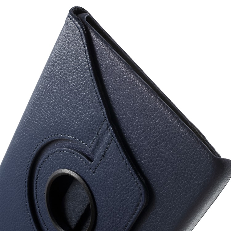 Lychee Grain Leather Rotary Stand Shell for Samsung Galaxy Tab A 8.0 T350 - Deep Blue-9