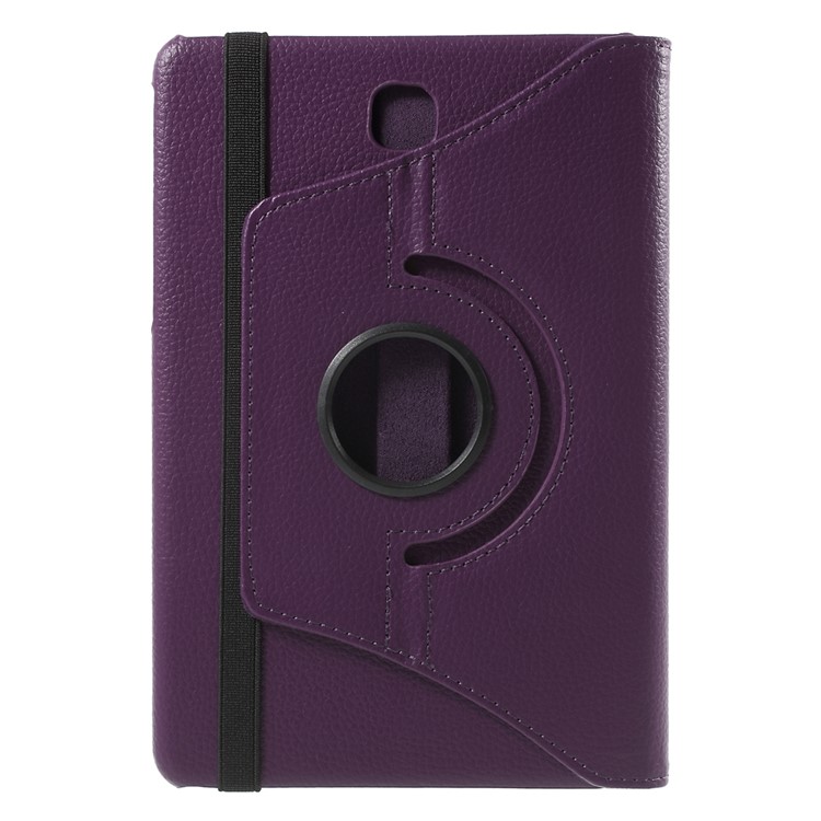 Lychee Grain Leather Rotary Stand Shell for Samsung Galaxy Tab A 8.0 T350 - Purple-3