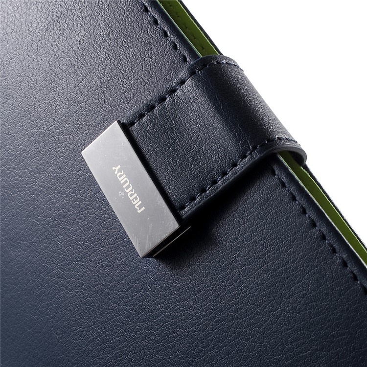 MERCURY GOOSPERY Rich Diary Leather Case for Samsung Galaxy S6 Edge G925 - Blue-7