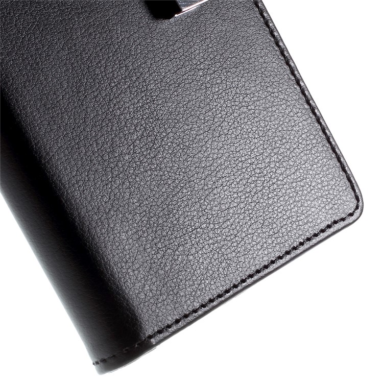 MERCURY GOOSPERY Rich Diary Leather Case for Samsung Galaxy S6 Edge G925 - Black-7