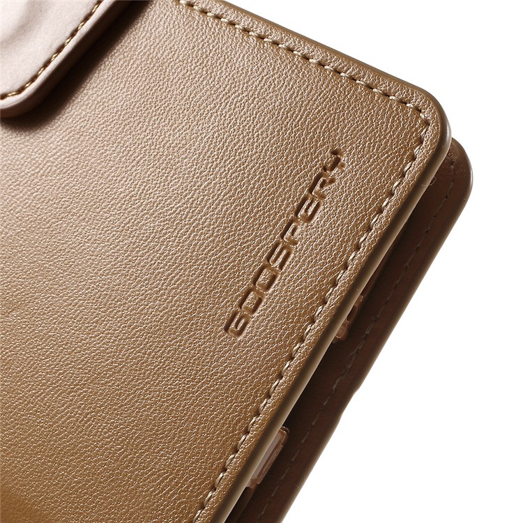 MERCURY GOOSPERY Wallet Leather Cover for Samsung Galaxy S6 Edge G925 with Stand - Brown-9