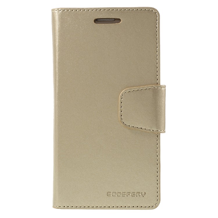 MERCURY GOOSPERY Wallet Leather Cover for Samsung Galaxy S6 Edge G925 - Gold-3