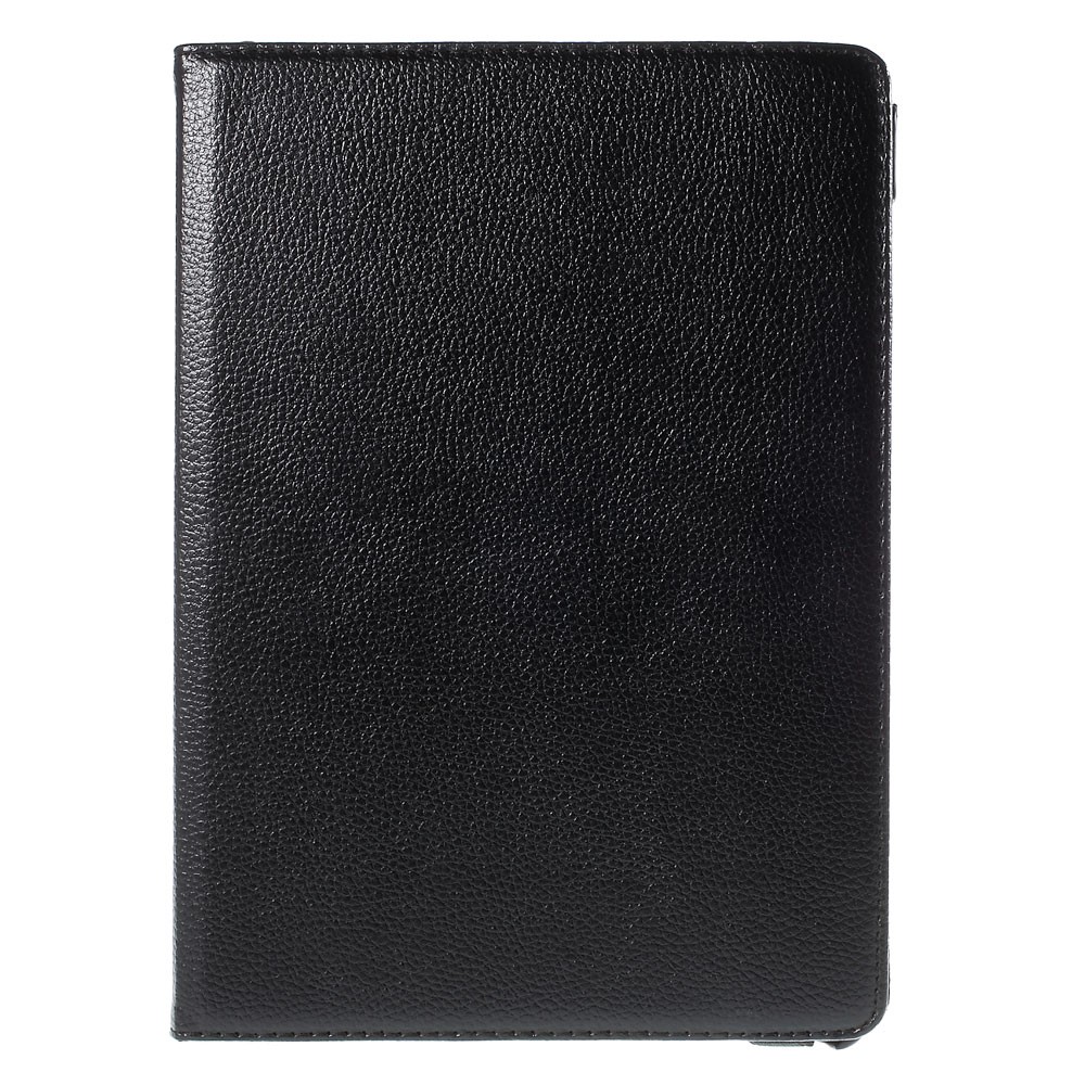 Lychee Grain Leather Rotary Stand Shell for Samsung Galaxy Tab A 9.7 T550 T555 - Black-2