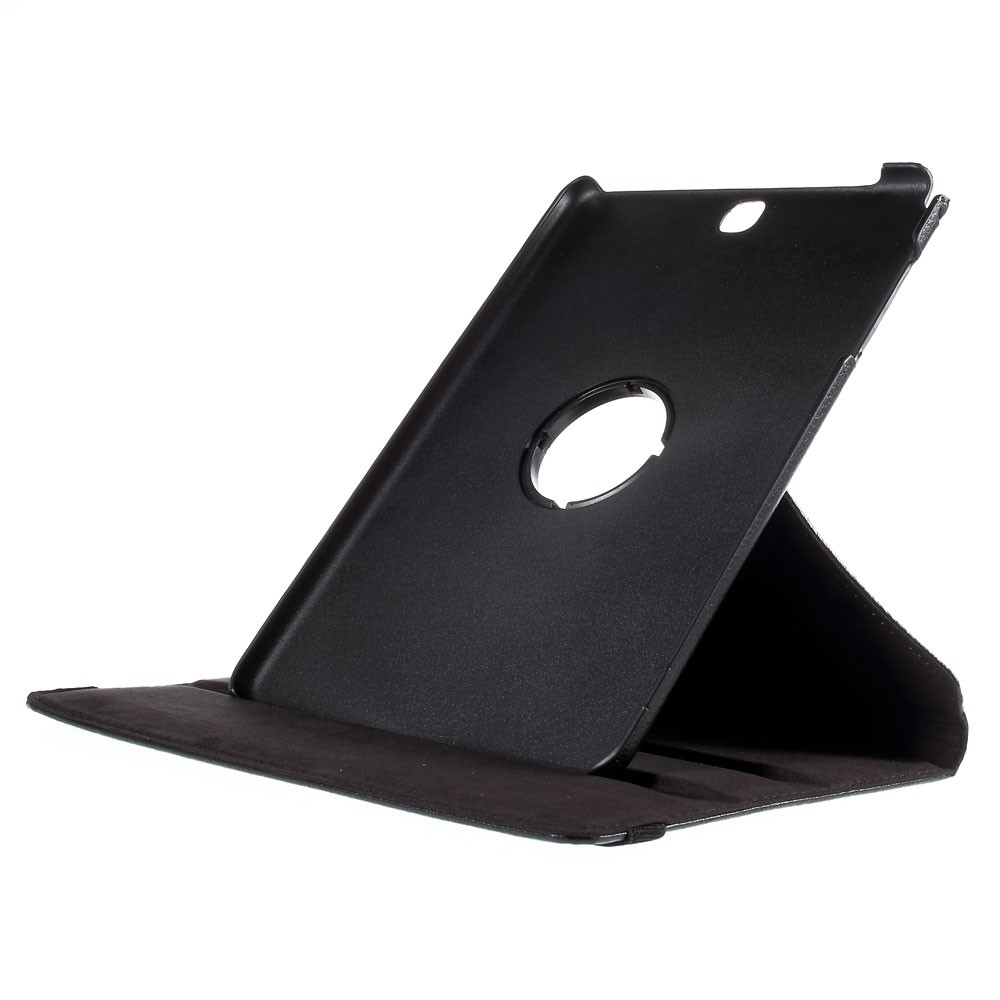 Lychee Grain Leather Rotary Stand Shell for Samsung Galaxy Tab A 9.7 T550 T555 - Black-6