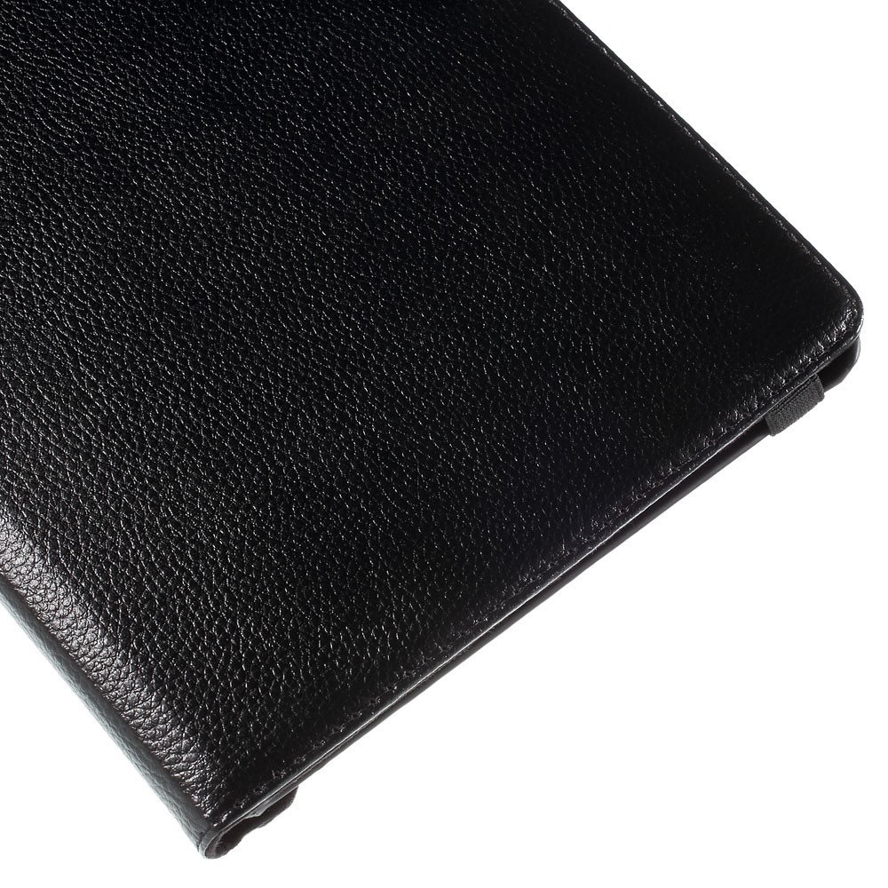 Lychee Grain Leather Rotary Stand Shell for Samsung Galaxy Tab A 9.7 T550 T555 - Black-9
