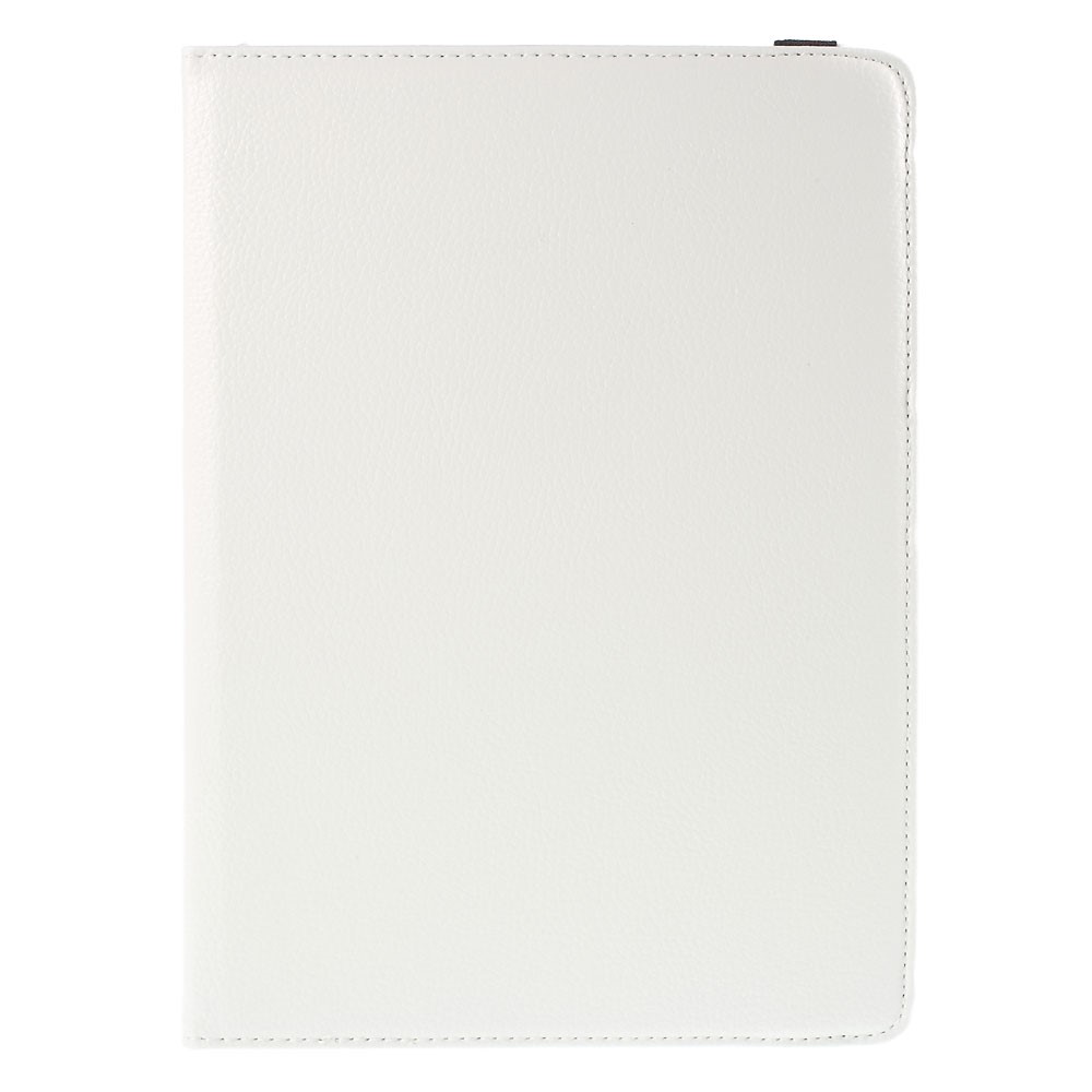 Para o Samsung Galaxy Tab A 9.7 T550 T555 Lychee Litchi Cover Com Suporte Rotativo - Branco